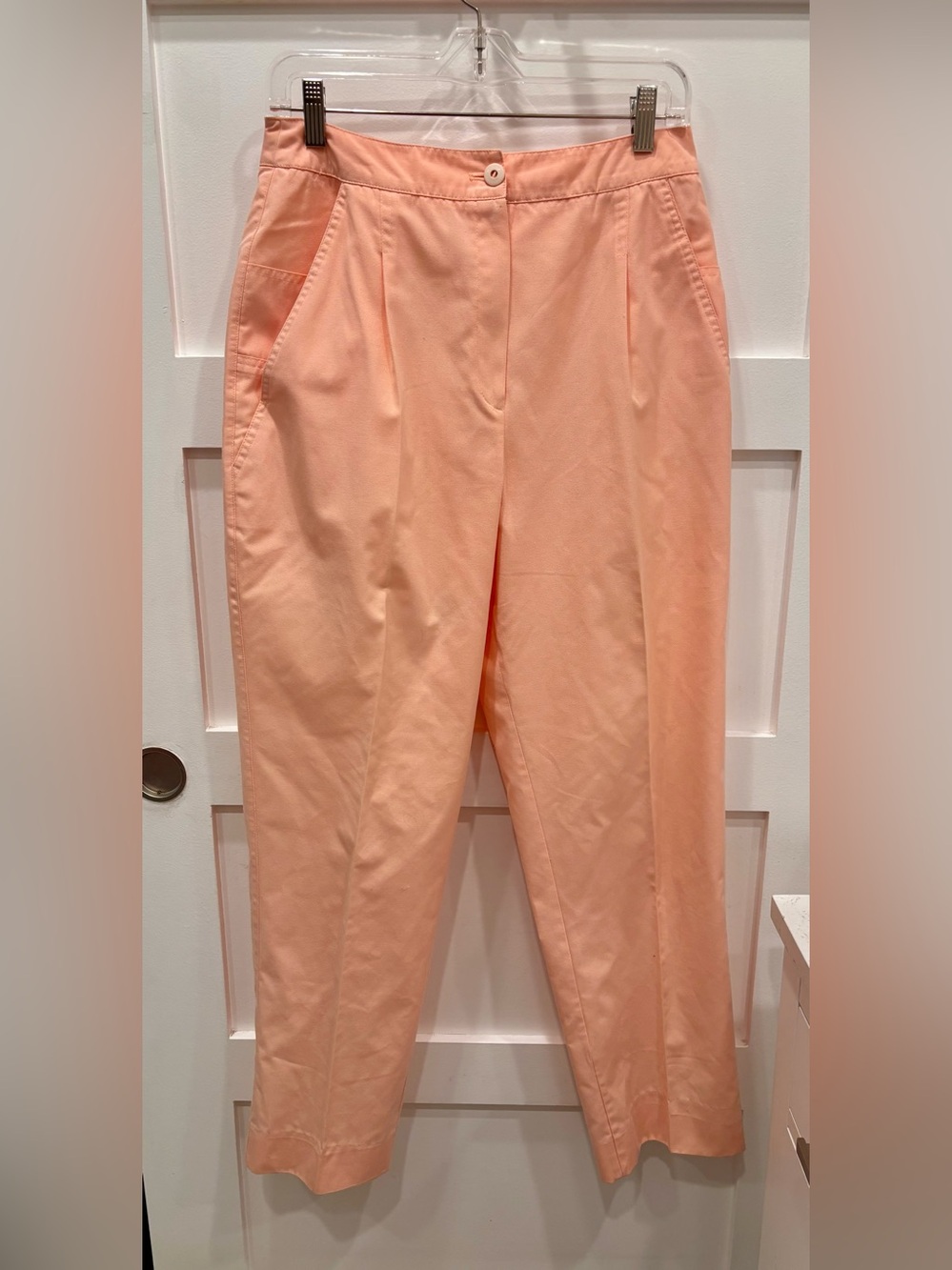 Vintage Tail Made in the USA Peach High-Rise Tailored Trousers